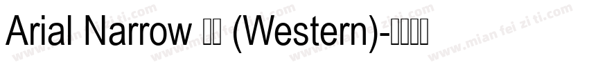Arial Narrow 普通 (Western)字体转换